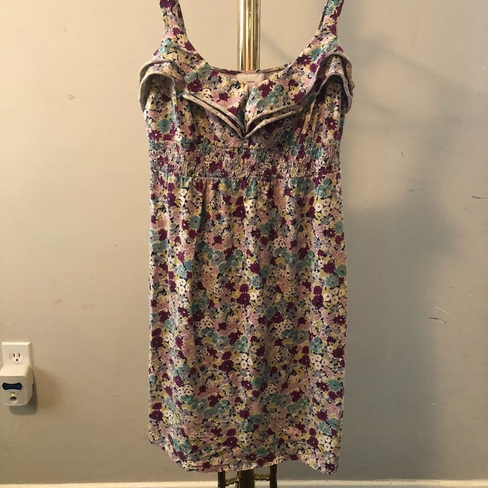 Soft flowered sundress. Comfortable, stretchy.